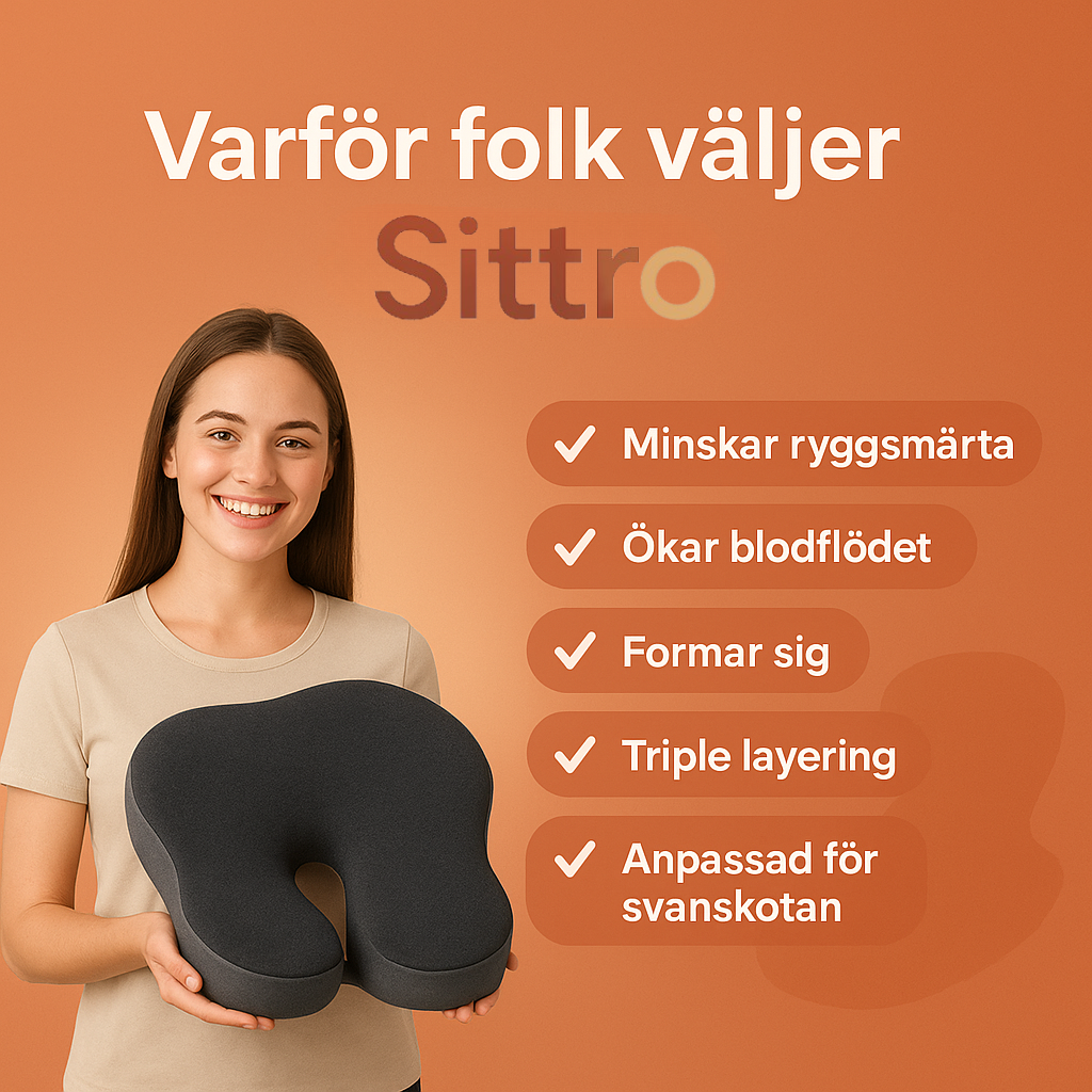 Sittro - Ergonomisk Siddkudde För Din Vardag
